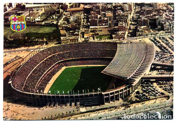 Sammelleidenschaft Sport: POSTAL FUTBOL , ESTADIO CAMPO DEL BARCELONA , ORIGINAL , PFFF