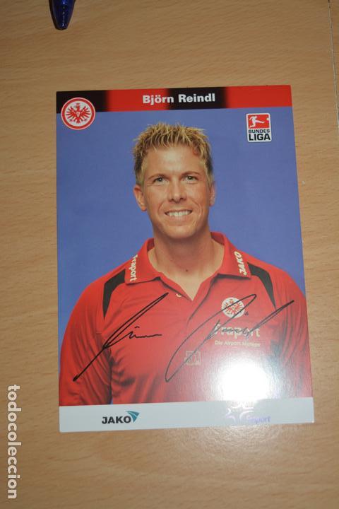 Sammelleidenschaft Sport: POSTAL AUTOGRAFIADA DEL FUTBOLISTA BJORN REINDL (EINTRACHT FRANCFORT)