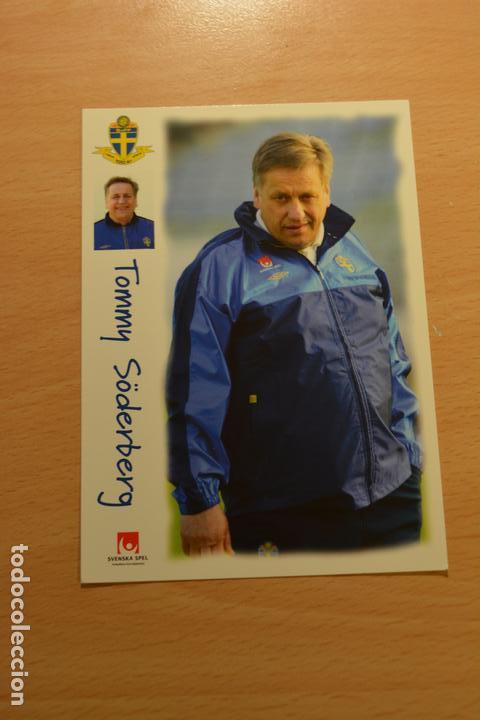 Sammelleidenschaft Sport: POSTAL DEL SELECCIONADOR TOMMY S&Ouml;DERBERG (SUECIA)