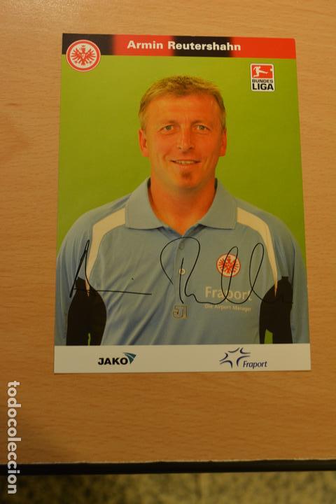 Sammelleidenschaft Sport: POSTAL AUTOGRAFIADA DEL ENTRENADOR ARMIN REUTERSHAHN (EINTRACHT FRANCFORT))