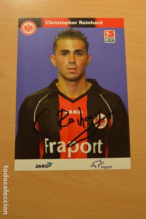 Sammelleidenschaft Sport: POSTAL AUTOGRAFIADA DEL FUTBOLISTA CHRISTOPHER REINHARD (EINTRACH FRANCFORT)
