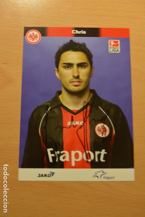 Sammelleidenschaft Sport: POSTAL AUTOGRAFIADA DEL FUTBOLISTA CHRIS (EINTRACH FRANCFORT)