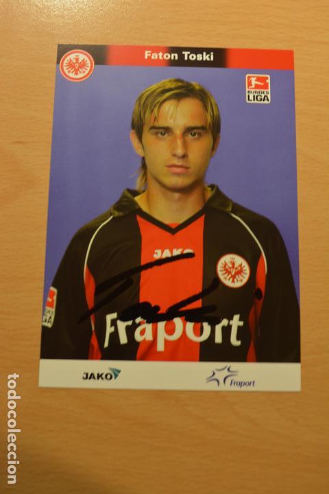 Sammelleidenschaft Sport: POSTAL AUTOGRAFIADA DEL FUTBOLISTA FATON TOSKI (EINTRACH FRANCFORT)