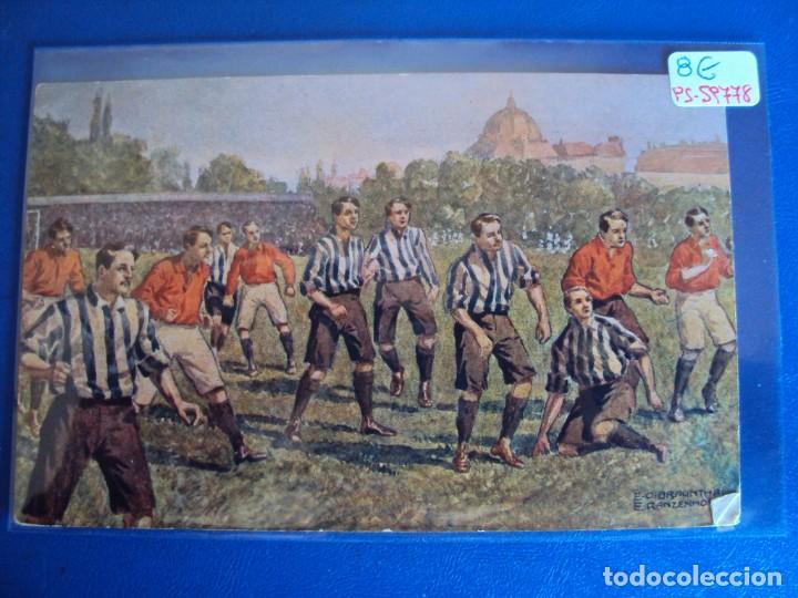 Sammelleidenschaft Sport: (PS-59778)POSTAL ILUSTRADA FUTBOL - ARCHIVO RELIEVES BASA & PAGES