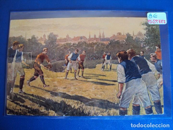 Sammelleidenschaft Sport: (PS-59777)POSTAL ILUSTRADA FUTBOL - ARCHIVO RELIEVES BASA & PAGES