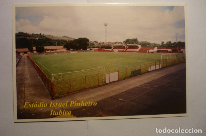 Coleccionismo deportivo: postal futbol brasil.-minas estadio israel pinheiro -edicion limitada
