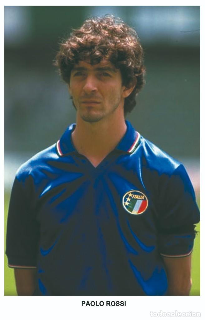 Coleccionismo deportivo: PAOLO ROSSI - Legends of football series 2010 Photo postcard unused