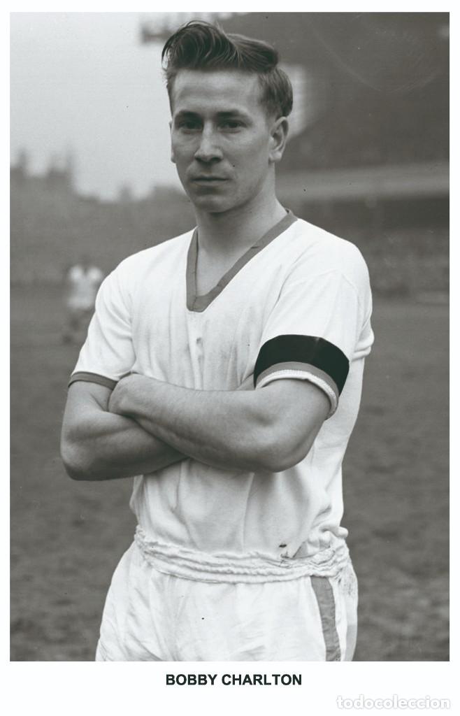 Colecionismo desportivo: BOBBY CHARLTON - Legends of football series 2010 Photo postcard unused