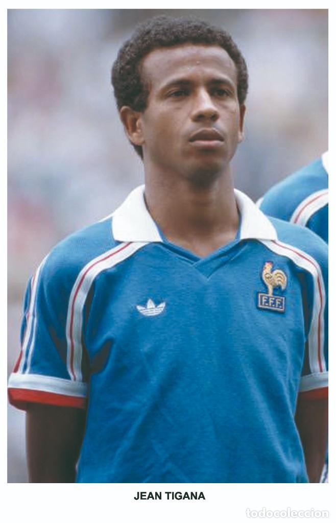 Coleccionismo deportivo: JEAN TIGANA - Legends of football series 2010 Photo postcard unused