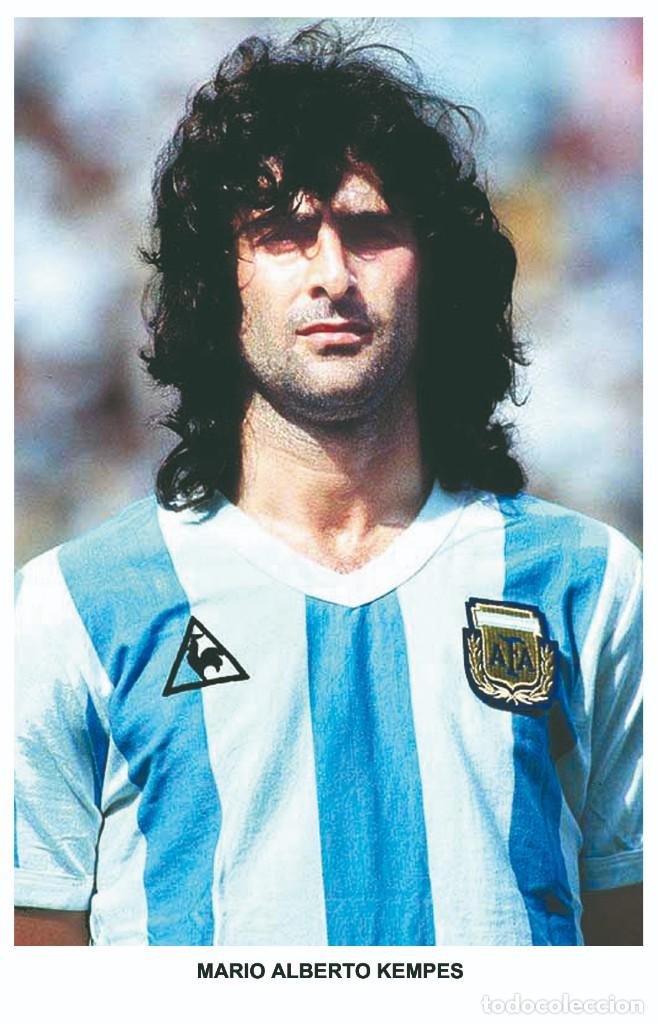 Sports collectibles: MARIO ALBERTO KEMPES - Legends of football series 2010 Photo postcard unused