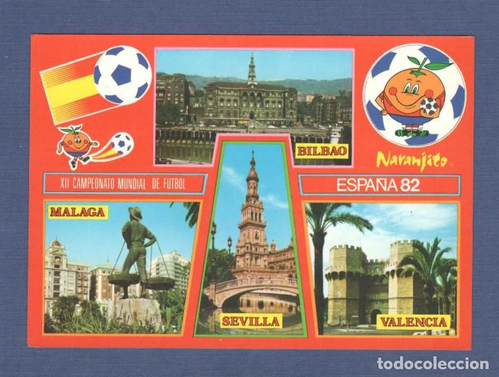 Coleccionismo deportivo: POSTAL - MUNDIAL FUTBOL ESPA&Ntilde;A 1982: CIUDADES DIVERSAS SEDES - ESPA&Ntilde;A 82 - COLE PERLA - SIN CIRCULAR