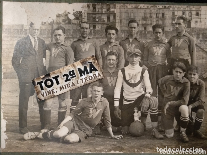 Collectionnisme sportif: Antigua fotograf&iacute;as equipo de f&uacute;tbol