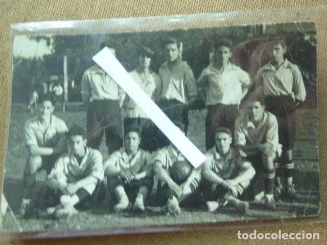 Coleccionismo deportivo: POSTAL FOTOGRAFICA.  EQUIPO DE FUTBOL CON DEDICATORIA A CELSO CUI&Ntilde;AS DEL SALINA AL CLUB COMERCIAL...
