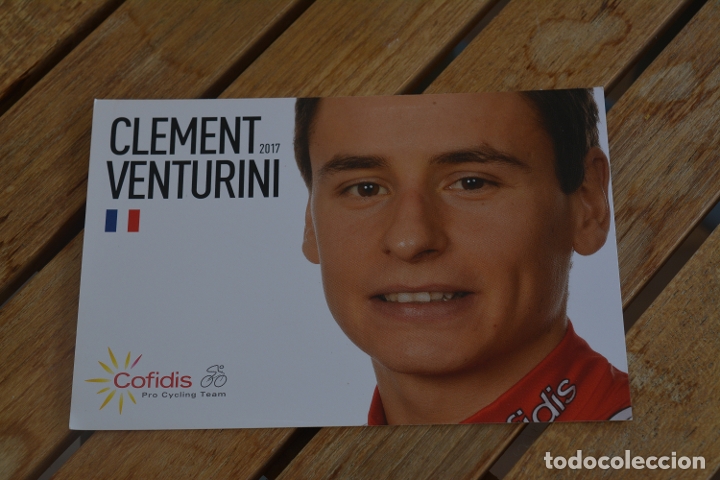 Coleccionismo deportivo: POSTAL DEL CICLISTA DEL COFIDIS,CLEMENT VENTURINI - Foto 1