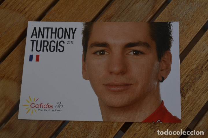 Coleccionismo deportivo: POSTAL DEL CICLISTA DEL COFIDIS.ANTHONY TURGIS - Foto 1