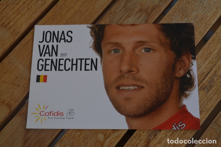 Collectionnisme sportif: POSTAL DEL CICLISTA DEL COFIDIS.JONAS VAN GENECHTEN