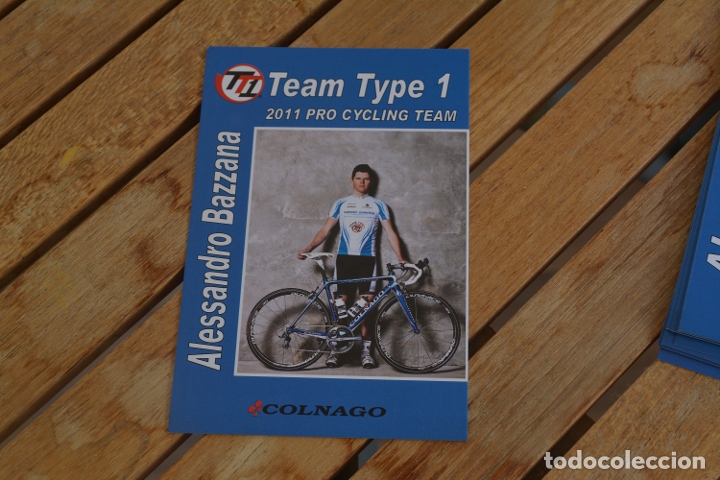 Collectionnisme sportif: POSTAL DEL CILCISTA DEL EQUIPO TEAM TYPE 1,ALESSANDRO BAZZANA