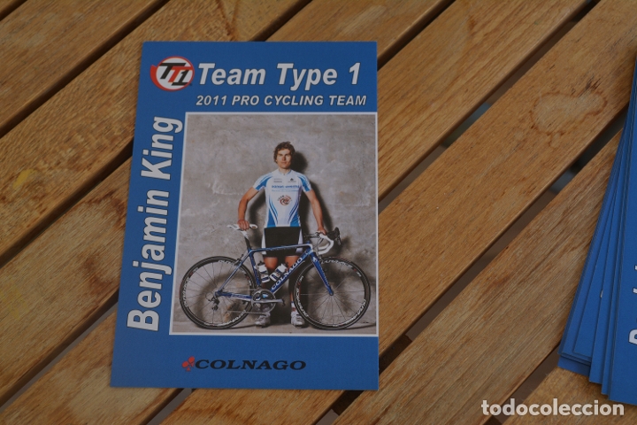 Coleccionismo deportivo: POSTAL DEL CILCISTA DEL EQUIPO TEAM TYPE 1,BENJAMIN KING - Foto 1