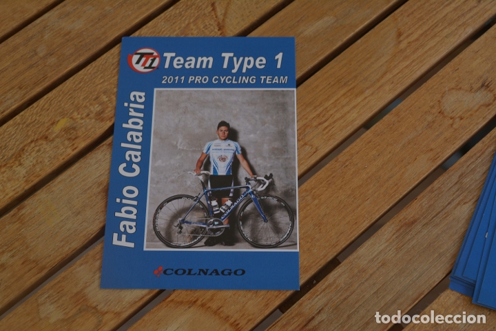 Collectionnisme sportif: POSTAL DEL CILCISTA DEL EQUIPO TEAM TYPE 1,FABIO CALABRIA