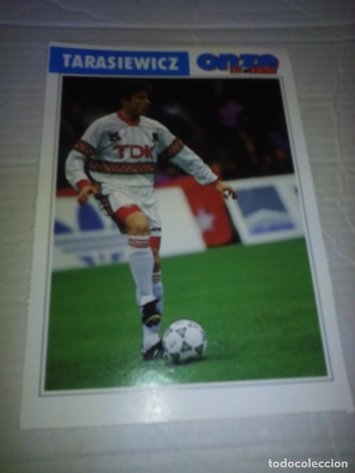 Sports collectibles: Ficha de la revista ONZE de Tarasiewicz con AS Nancy-Lorraine - goly
