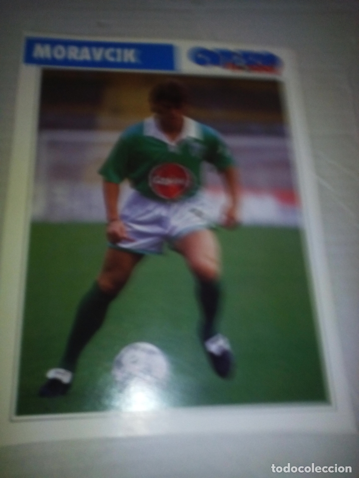 Coleccionismo deportivo: Ficha de la revista ONZE de Moravcik con Saint-&Eacute;tienne - goly