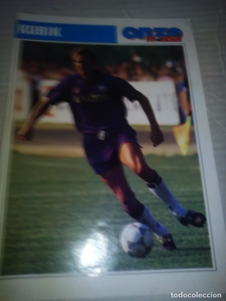 Sports collectibles: Ficha de la revista ONZE de Kubik con Fiorentina - goly