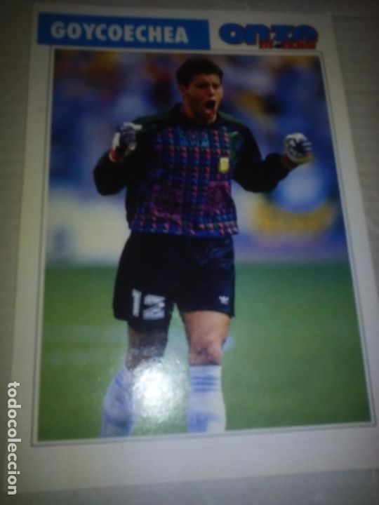 Sports collectibles: Ficha de la revista ONZE de Goycoechea con Argentina - goly