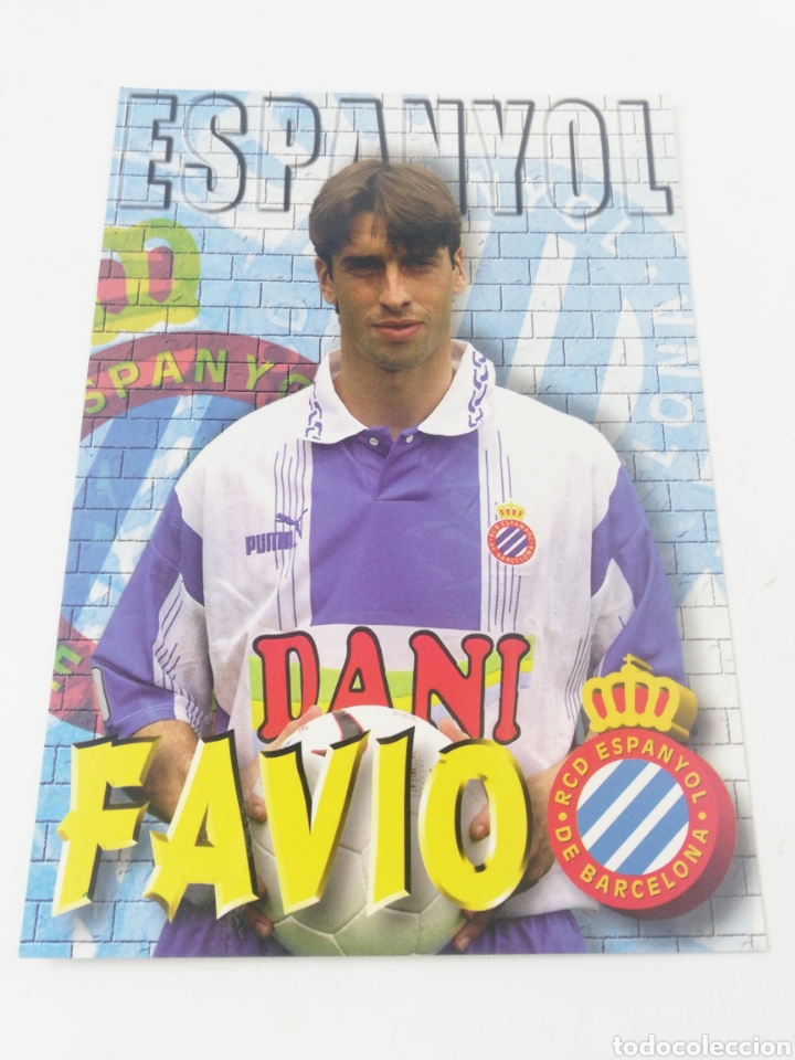 Sammelleidenschaft Sport: POSTAL FAVIO JUGADOR RCD ESPA&Ntilde;OL RCE ESPANYOL TEMPORADA 1996-1997 96-97 FUTBOL.