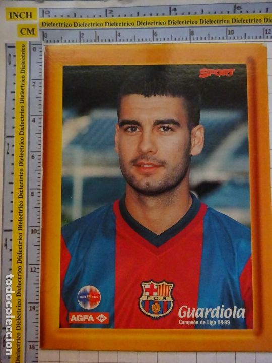 Coleccionismo deportivo: FOTO POSTAL DEL FÚTBOL CLUB BARCELONA. CAMPEÓN DE LIGA 98 99 1998 1999. PEP GUARDIOLA. 1321. Lote 249458210