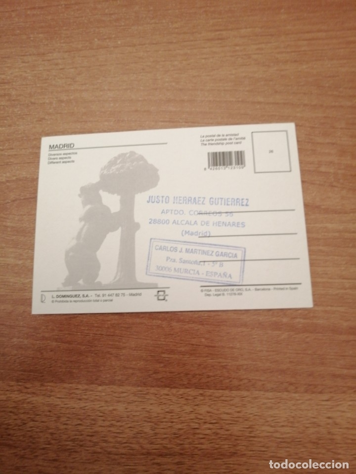 Coleccionismo deportivo: POSTAL MADRID DIVERSOS ASPECTOS SIN CIRCULAR - Foto 2