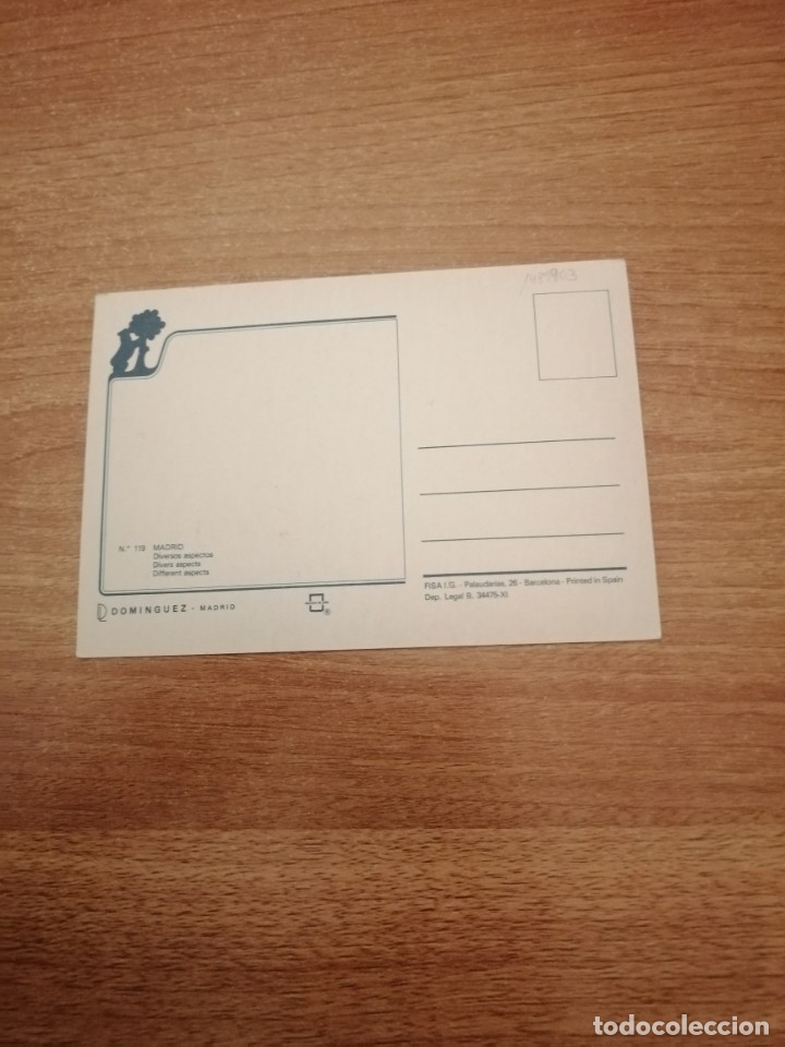 Coleccionismo deportivo: POSTAL MADRID DIVERSOS ASPECTOS SIN CIRCULAR - Foto 2