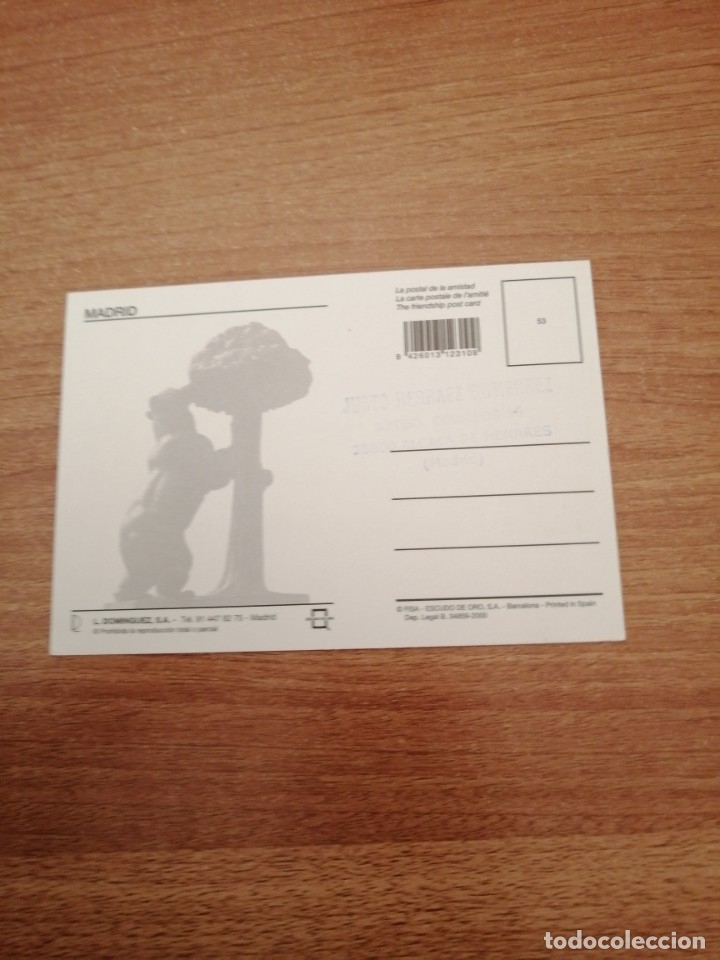 Coleccionismo deportivo: POSTAL MADRID SIN CIRCULAR - Foto 2