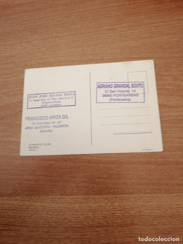 Coleccionismo deportivo: POSTAL ATHLETIC CLUB BILBAO SIN CIRCULAR - Foto 2