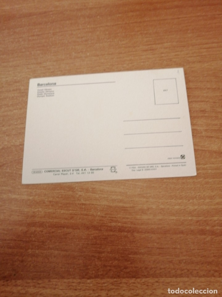 Coleccionismo deportivo: POSTAL BARCELONA ESTADI OLIMPIC SIN CIRCULAR - Foto 2