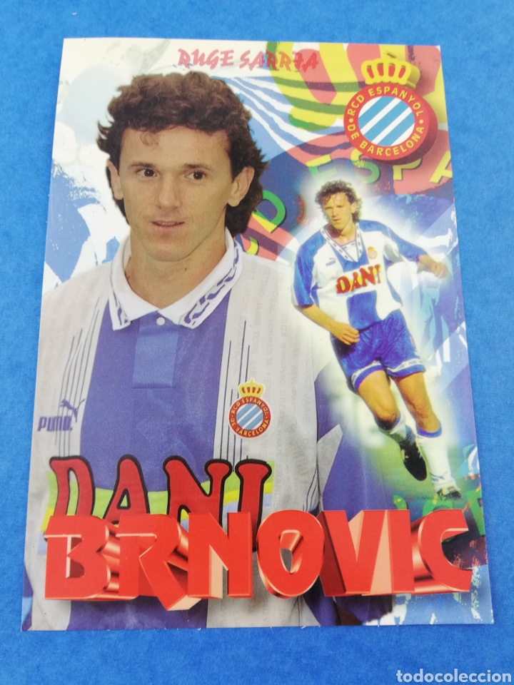 Sammelleidenschaft Sport: POSTAL BRANKO BRNOVIC RCD ESPA&Ntilde;OL ESPANYOL FUTBOL 1990'S SARRIA.