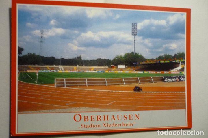 Colecionismo desportivo: postal extranjera futbol oberhausen -estadio niederrhein
