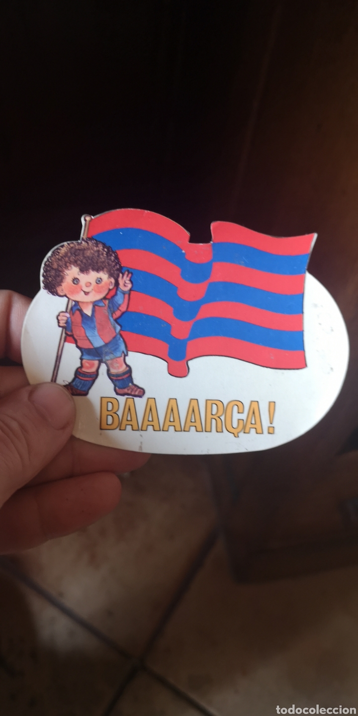 Coleccionismo deportivo: Antigua pegatina a&ntilde;os 50-60 del Bar&ccedil;a