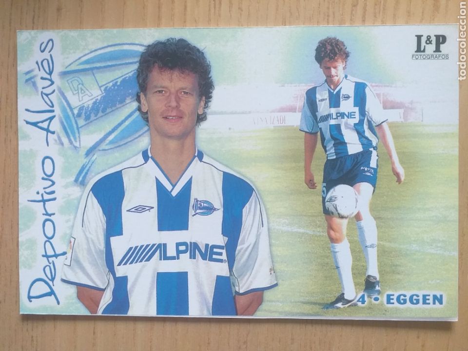 Collectionnisme sportif: F&Uacute;TBOL COPIA POSTAL EGGEN DEPORTIVO ALAV&Eacute;S 2002 2003 (COPIA)