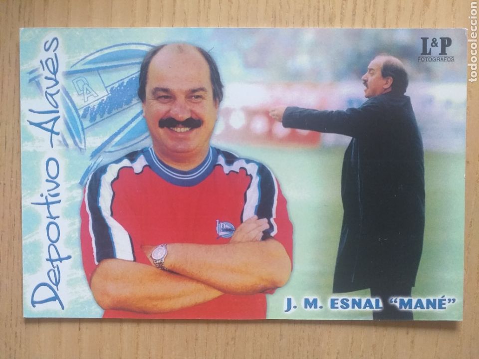 Collectionnisme sportif: F&Uacute;TBOL COPIA POSTAL MAN&Eacute; DEPORTIVO ALAV&Eacute;S 2002 2003