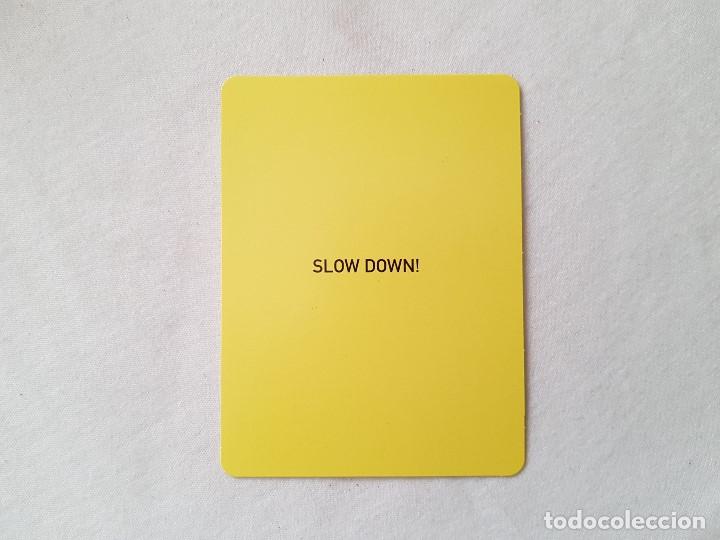 Coleccionismo deportivo: Postal PUMA imitando a una tarjeta amarilla (f&uacute;tbol)