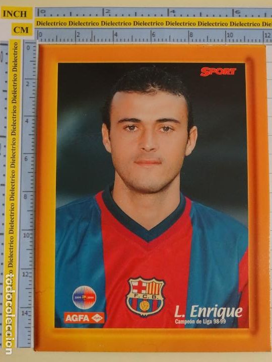 Coleccionismo deportivo: FOTO POSTAL DEL FÚTBOL CLUB BARCELONA. CAMPEÓN DE LIGA 98 99 1998 1999. LUIS ENRIQUE. Lote 249458165