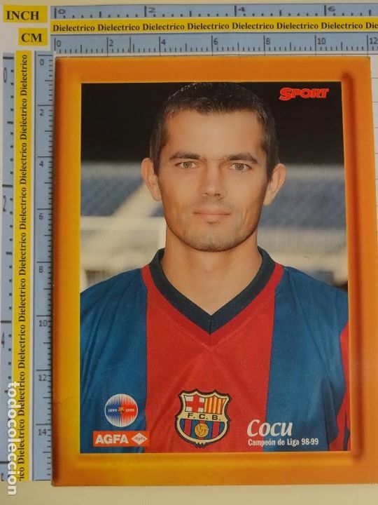 Coleccionismo deportivo: FOTO POSTAL DEL FÚTBOL CLUB BARCELONA. CAMPEÓN DE LIGA 98 99 1998 1999. COCU HOLANDA. Lote 249458145