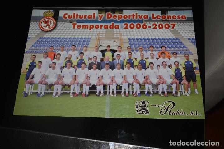 Collectionnisme sportif: POSTER DE CULTURAL Y DEPORTIVA LEONESA TEMPORADA 2006-07.MEDIDAS 30 X 21 CMS