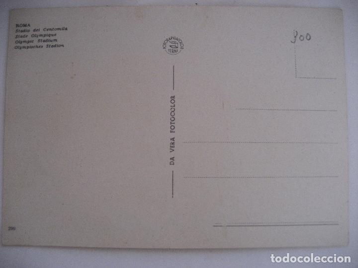 Coleccionismo deportivo: Roma. Estadio de Centomila. Postal sin circular - Foto 2