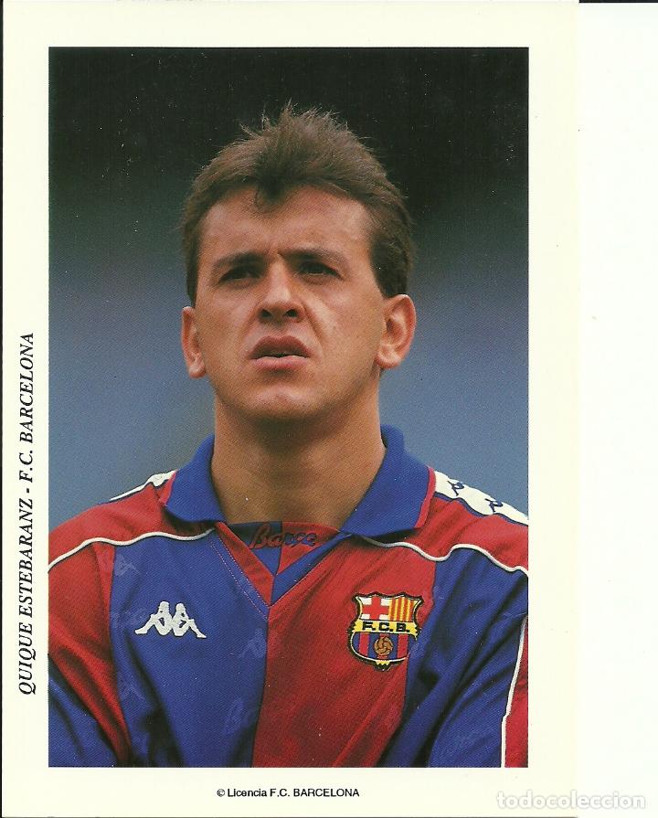 Coleccionismo deportivo: F.C. BARCELONA: POSTAL QUIQUE ESTEBARANZ. BAR&Ccedil;A. - Foto 1