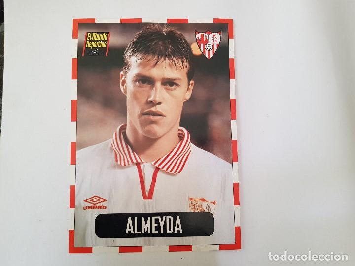 Collectionnisme sportif: Postal / l&aacute;mina ALMEYDA (SEVILLA FC) El Mundo Deportivo 21x30 Ex Lazio