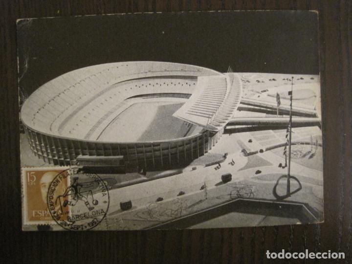 Collectionnisme sportif: FC BARCELONA-MAQUETA NUEVO CAMPO C.F. BARCELONA-N&ordm;1-ED&middot;ARTIGAS-POSTAL ANTIGUA-VER FOTOS-(68.991)