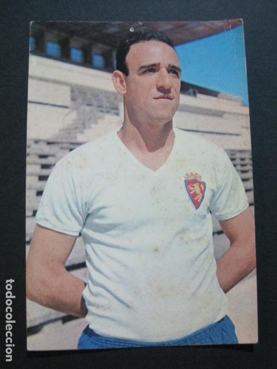 Colecionismo desportivo: CANARIO-REAL ZARAGOZA-OSCARCOLOR S.A.-POSTAL FUTBOL ANTIGUA-(69.204)