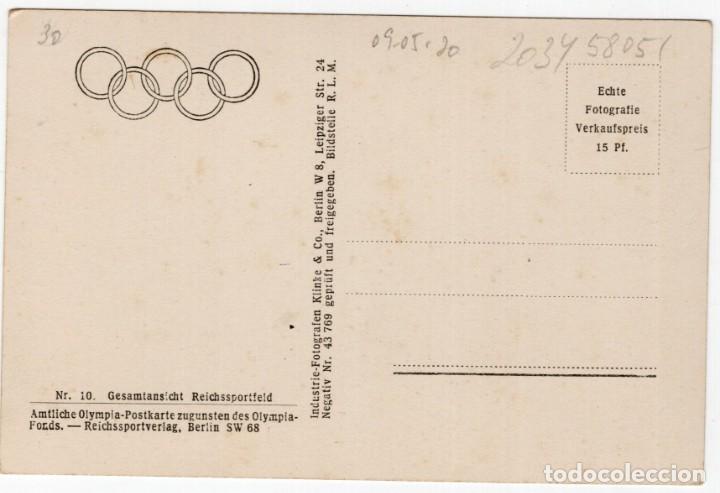 Coleccionismo deportivo: estadio olimpico. berlin sw 68 - Foto 2
