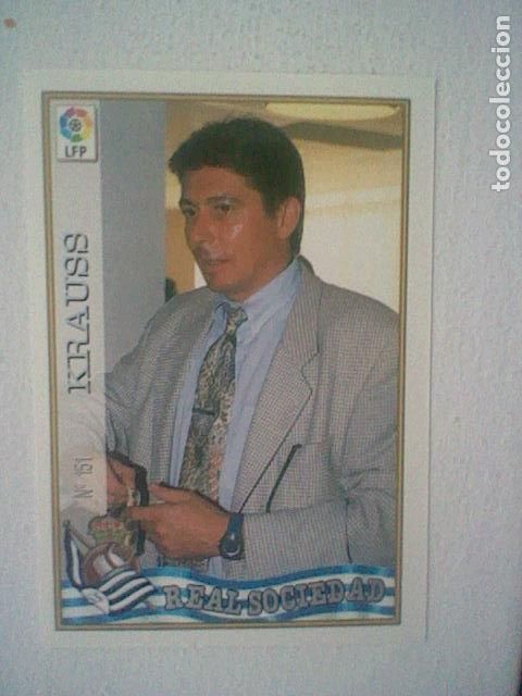 Collectionnisme sportif: KRAUSS 151 REAL SOCIEDAD FUTBOL MC LIGA 97 98 1997 TRADING CARD FICHAS LIGA